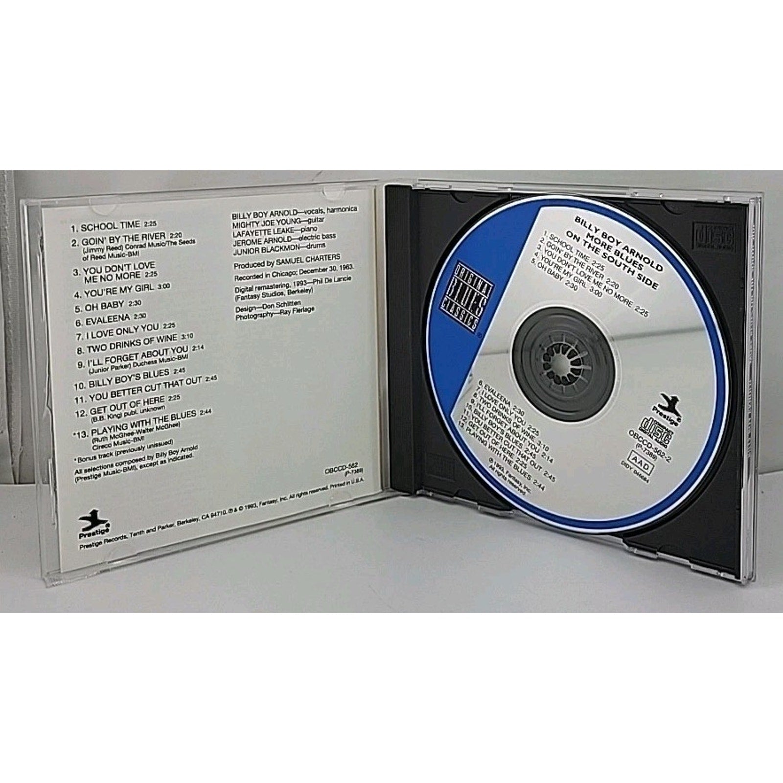 More Blues on the South Side by Billy Boy Arnold (CD, Aug-1993, Prestige...