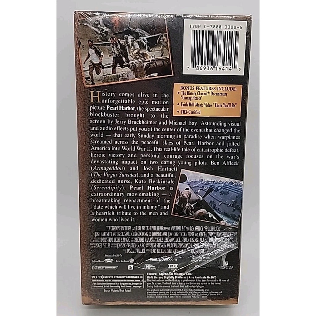 Pearl Harbor (VHS, 2001, 2-Tape Set, Pan Scan 60th Anniversary) *Brand New*