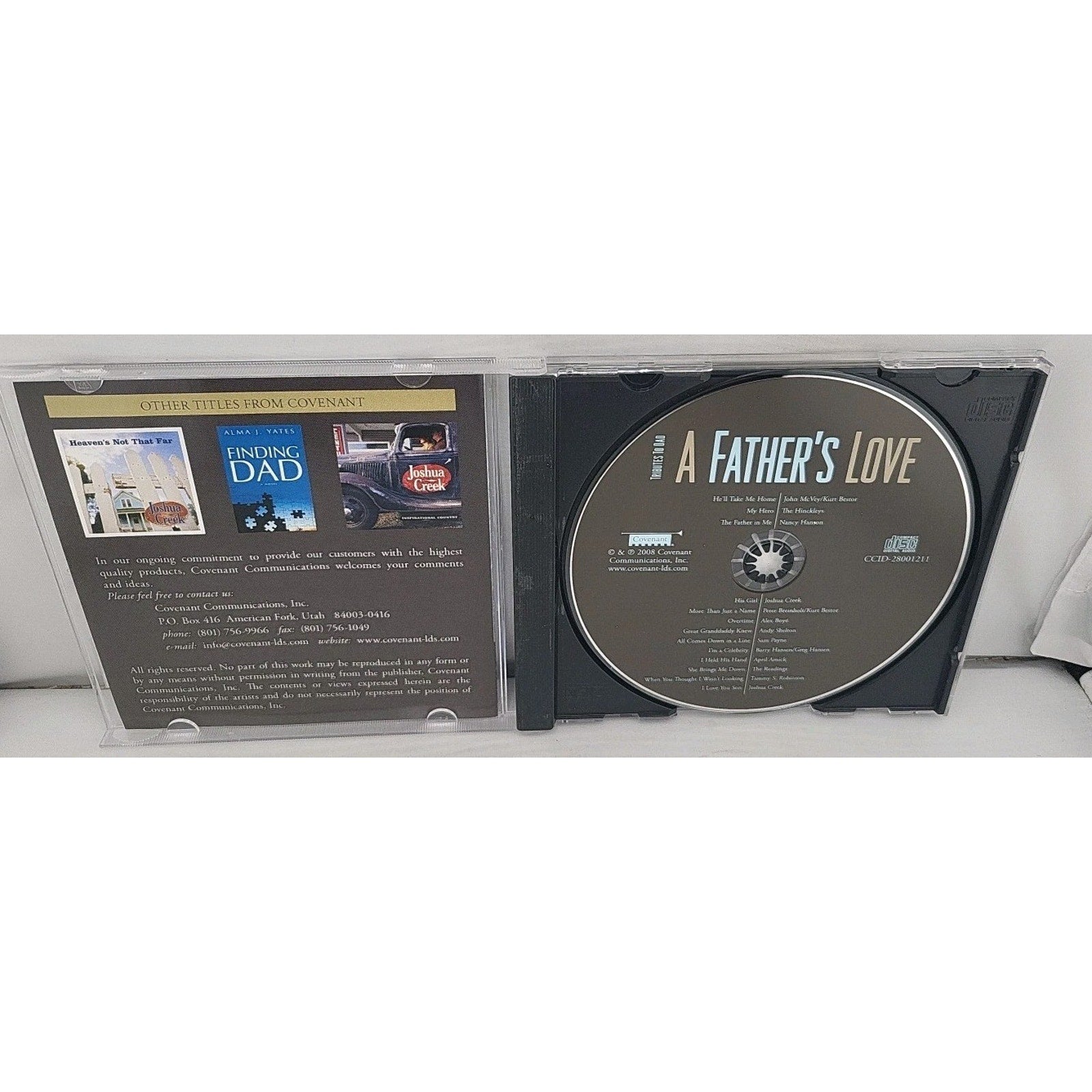 A Father's Love CD Tributes to Dad Alex Boye Kurt Bestor Joshua Creek Sam Payne