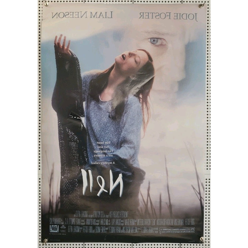 Nell 1994 Movie Poster 27x39.5 Jodie Foster, Liam Neeson