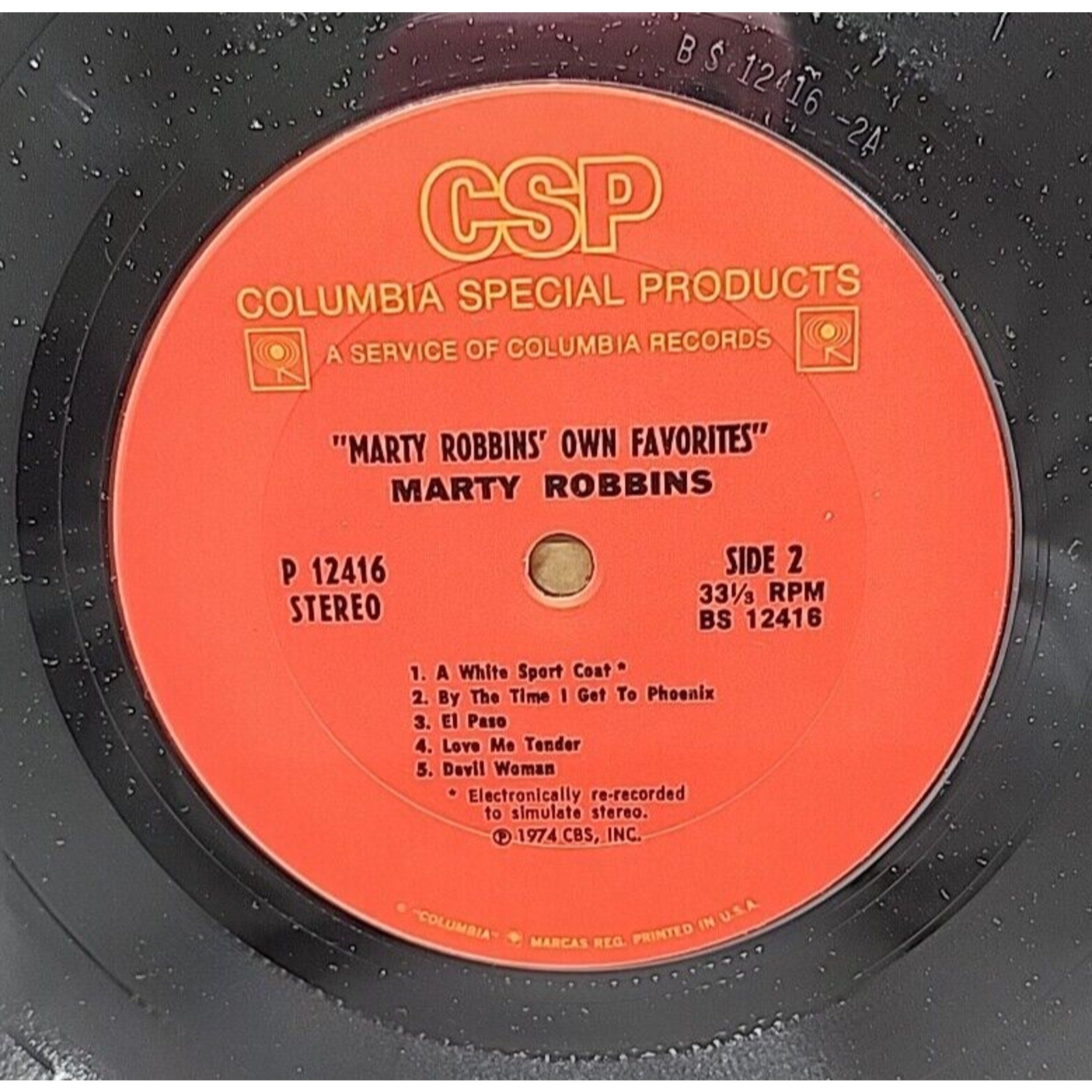 Vasoline Hair Tonic Presents Marty Robbins Own Favorites (Record)