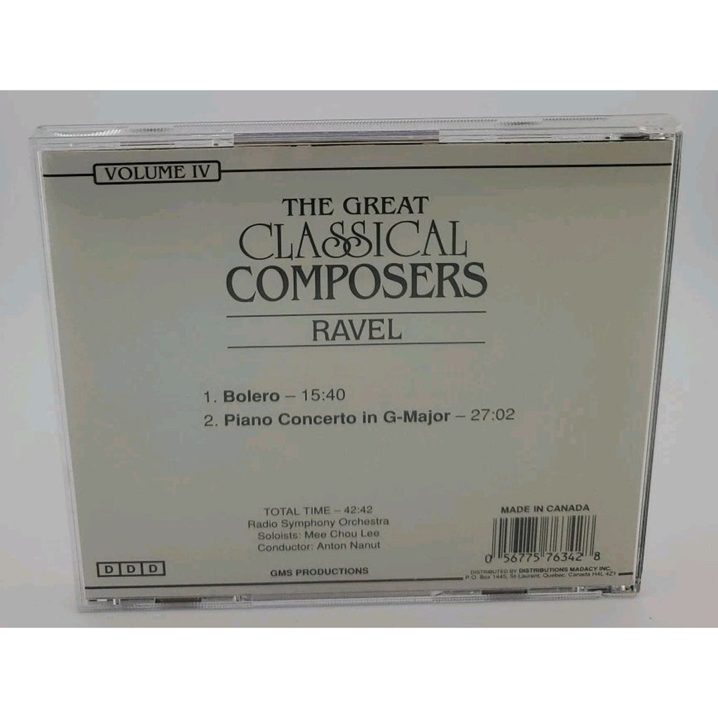 The Great Classical Composers (Volume 4, CD) Ravel Vol IV