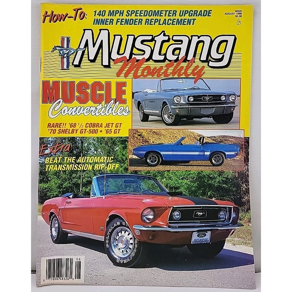 Mustang Monthly Magazine August 1988 Volume 11 Number 6
