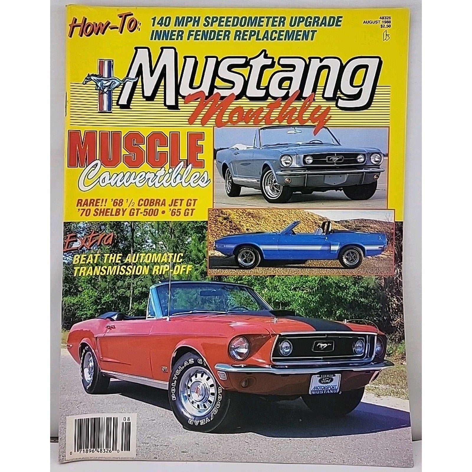 Mustang Monthly Magazine August 1988 Volume 11 Number 6
