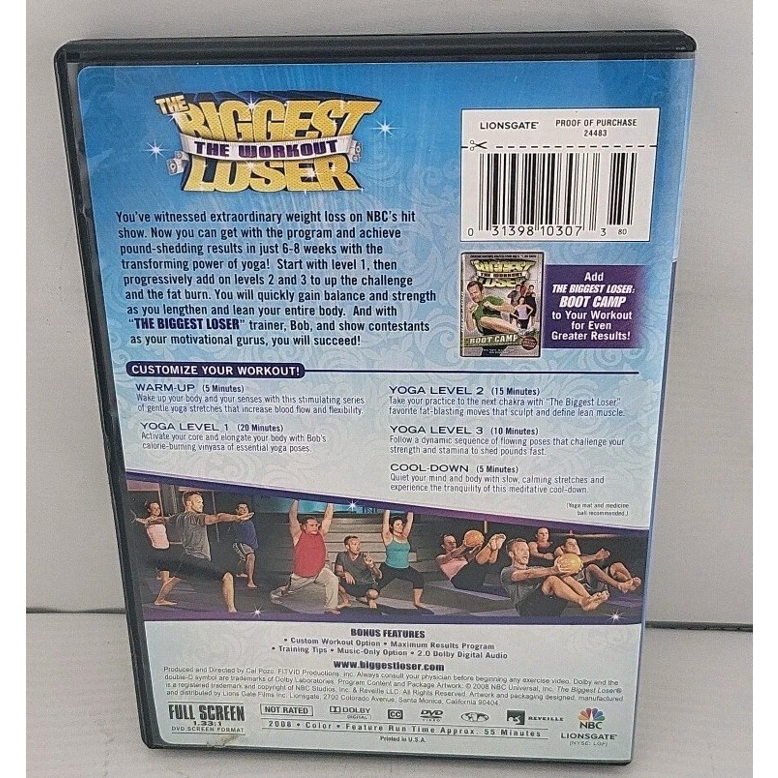 Biggest Loser: Weight Loss Yoga (DVD, 2008)