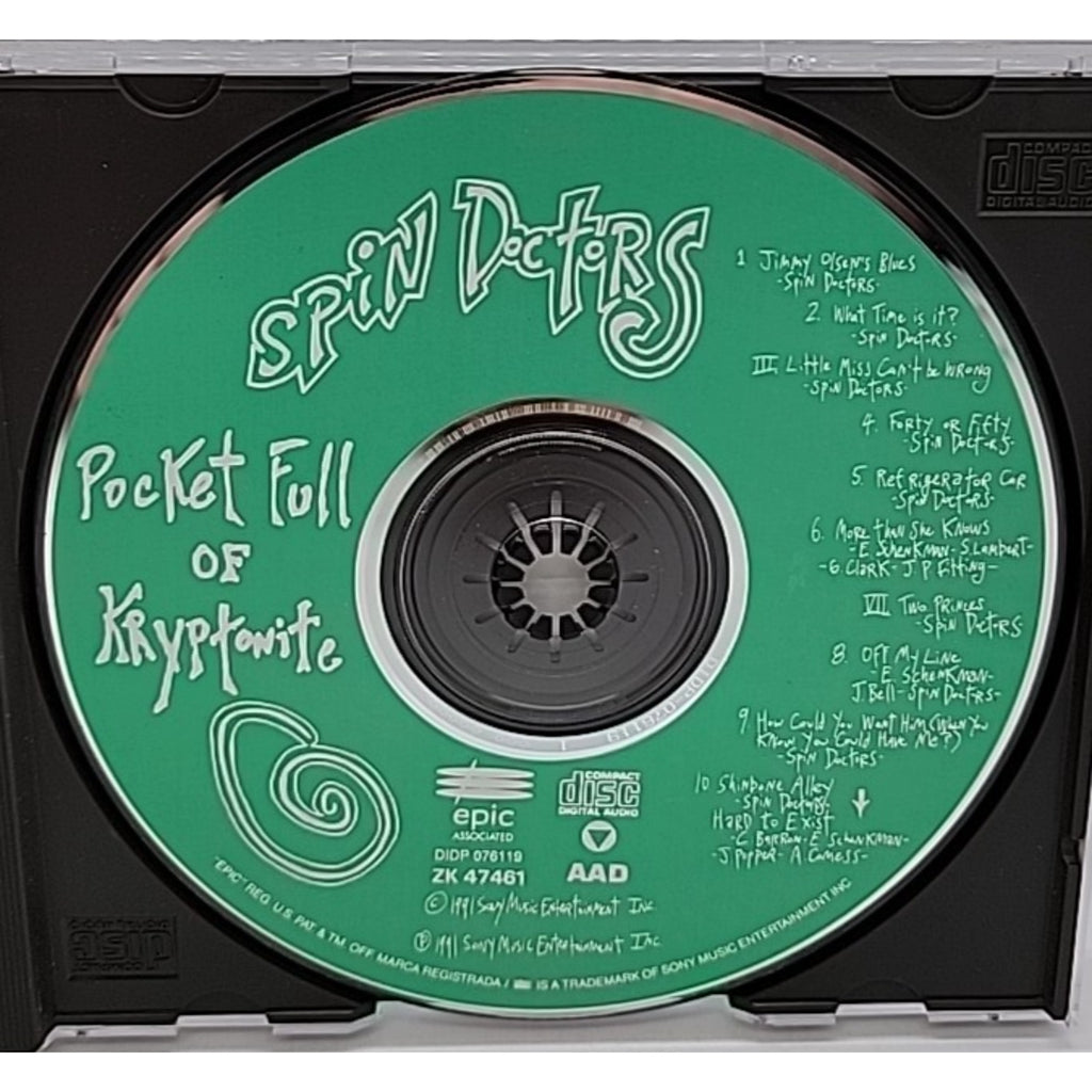 Pocket Full of Kryptonite by Spin Doctors (CD, Aug-1991, Epic)