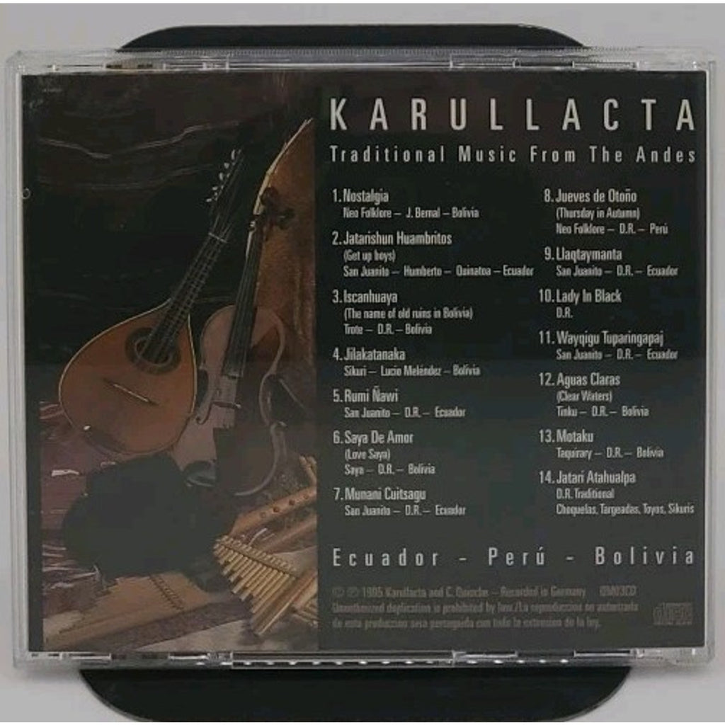 Karullacta Music From The Andes-Ecuador-Peru-Bolivia South America (CD)