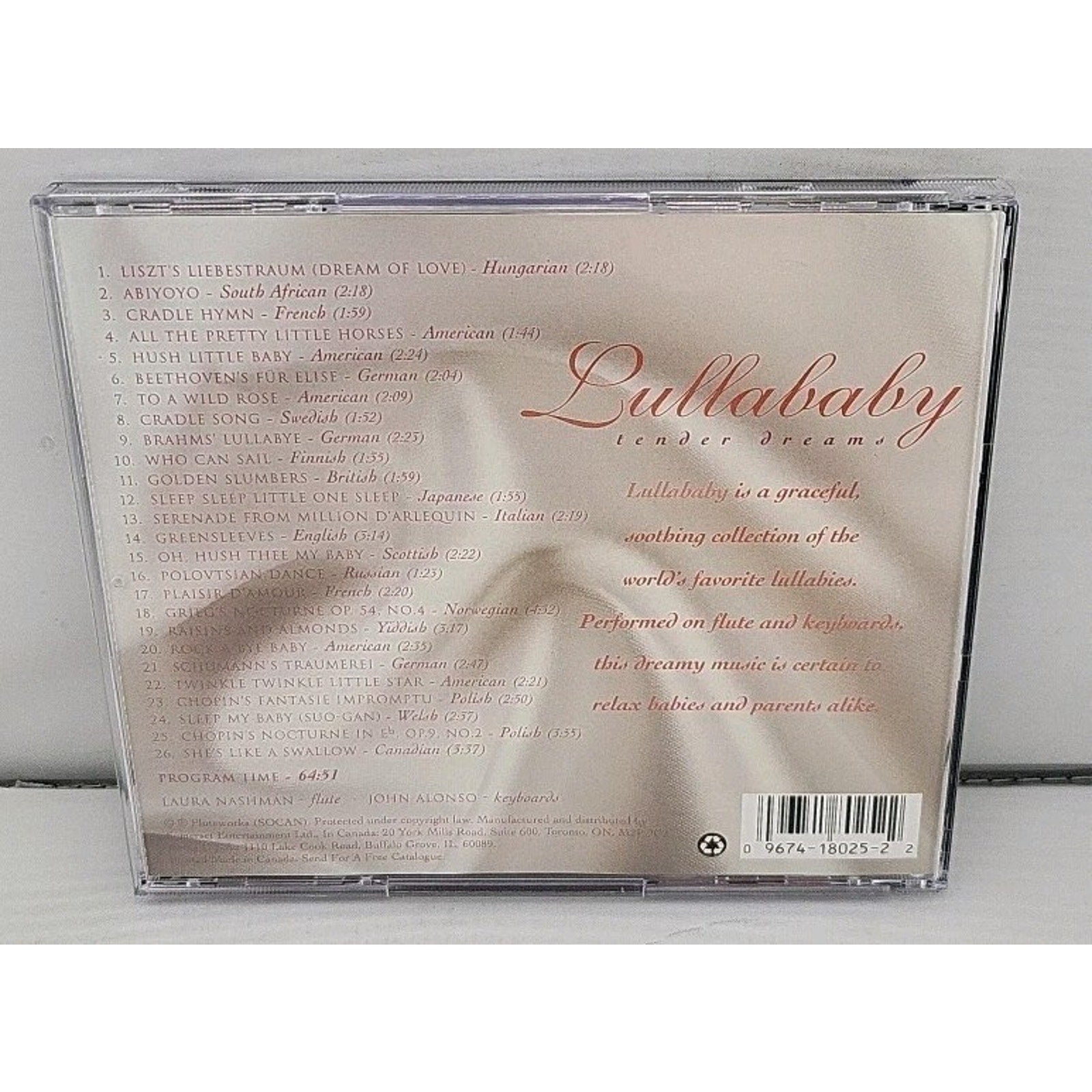 Lullababy by Laura Nashman (CD, 2005)