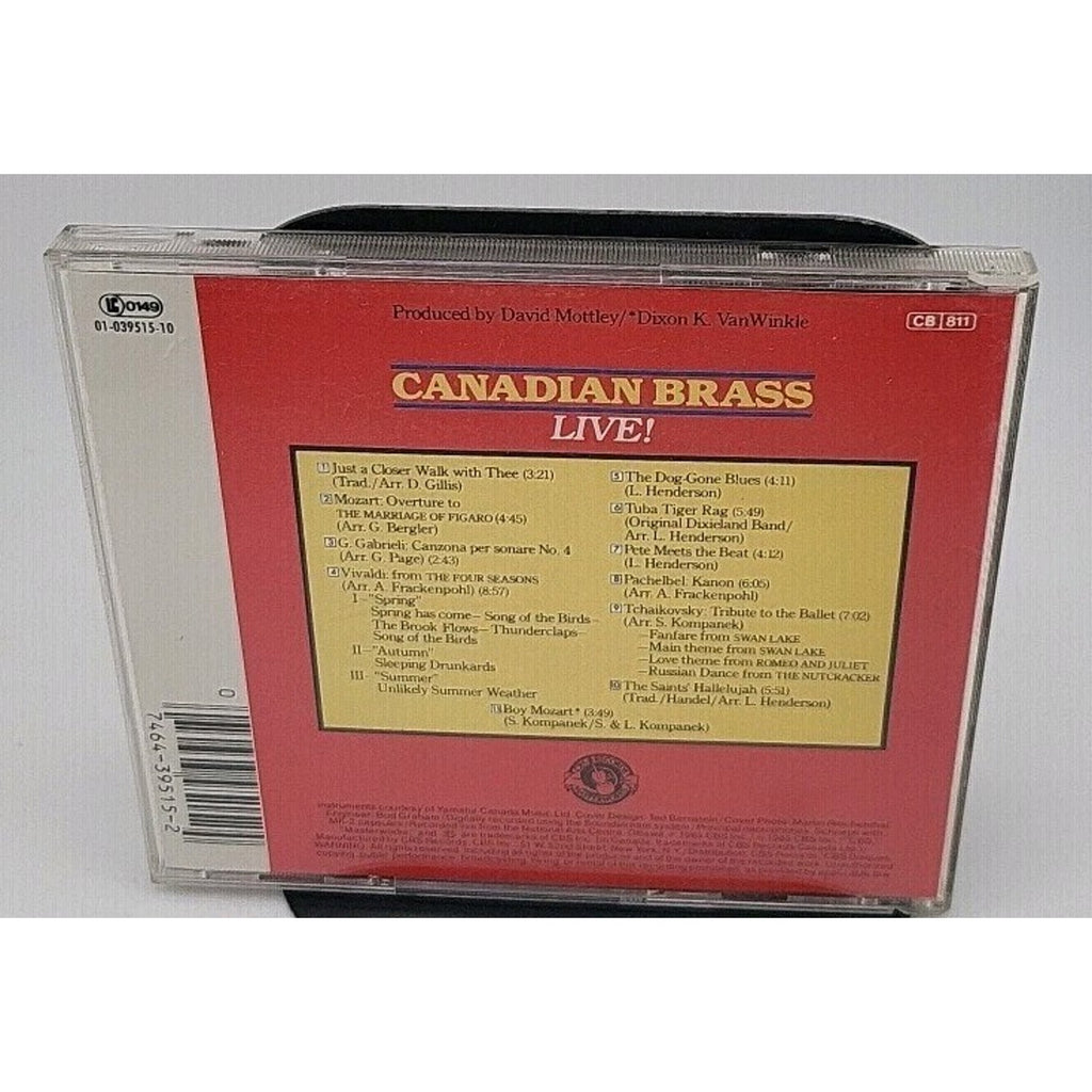 Live by Canadian Brass (CD, 1985)