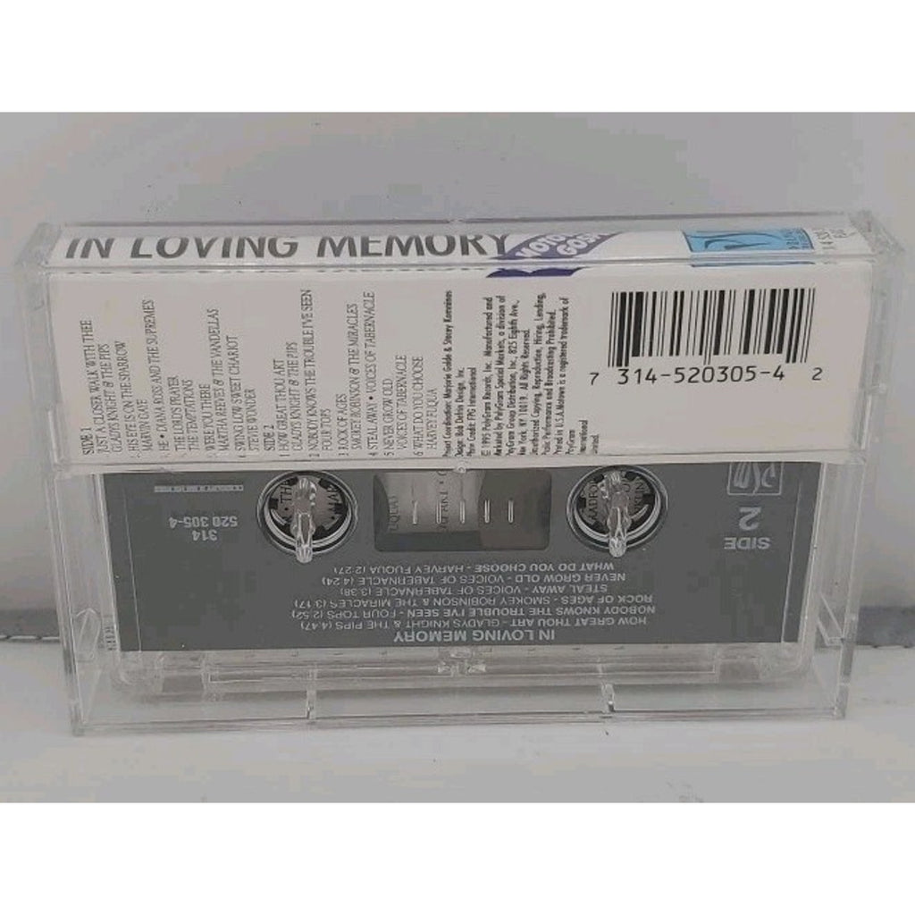 Motown Gospel: In Loving Memory [PSM] by Various Artists (Cassette, Mar-1995,...