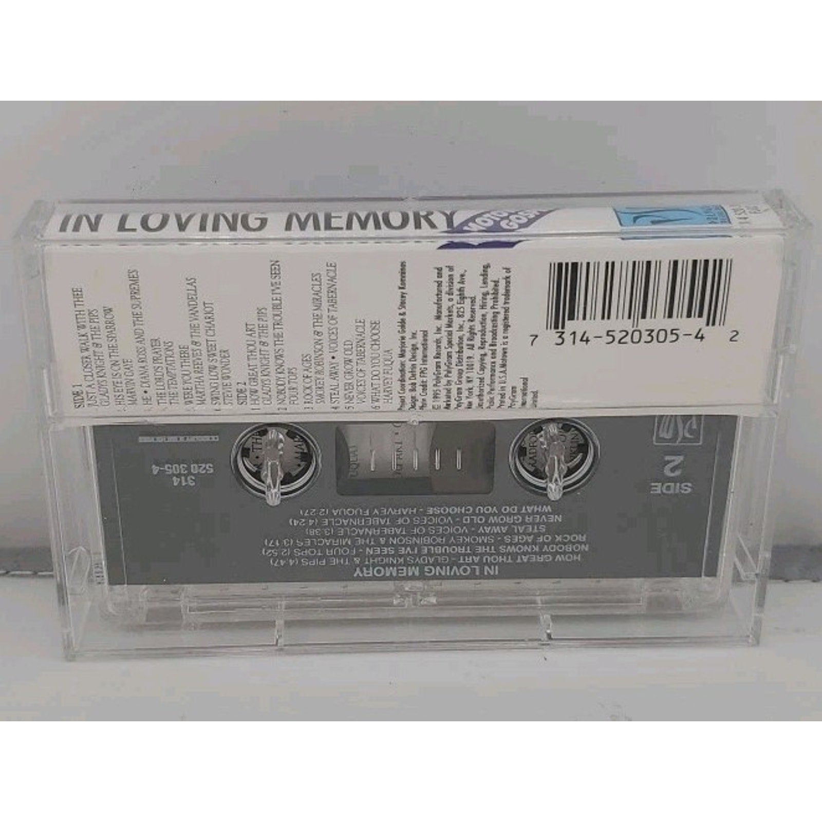 Motown Gospel: In Loving Memory [PSM] by Various Artists (Cassette, Mar-1995,...