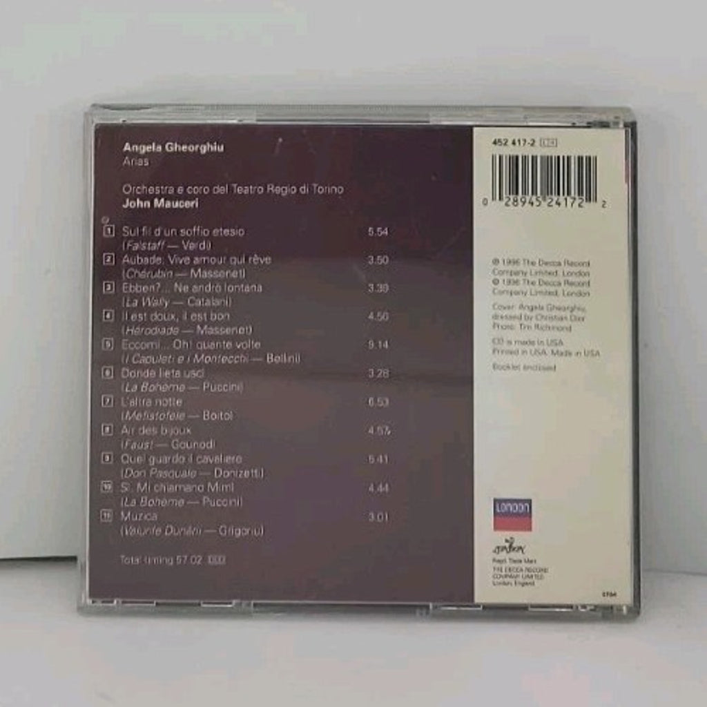 Arias by Angela Gheorghiu (CD, 1996)