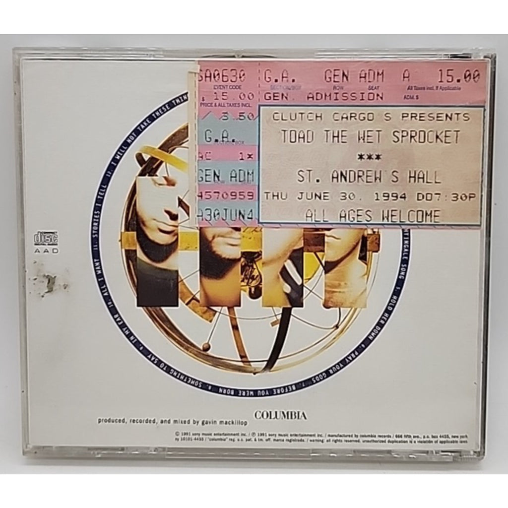 Fear by Toad the Wet Sprocket (CD, 1991)