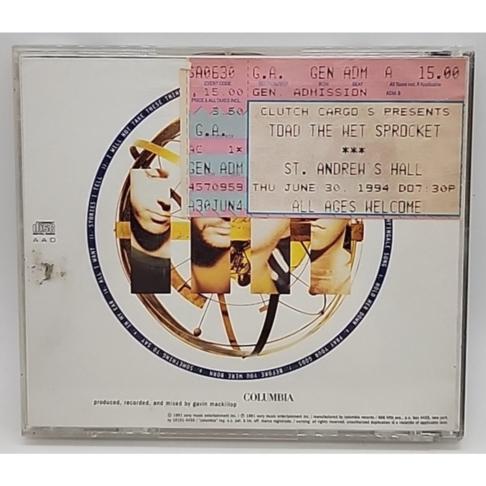 Fear by Toad the Wet Sprocket (CD, 1991)