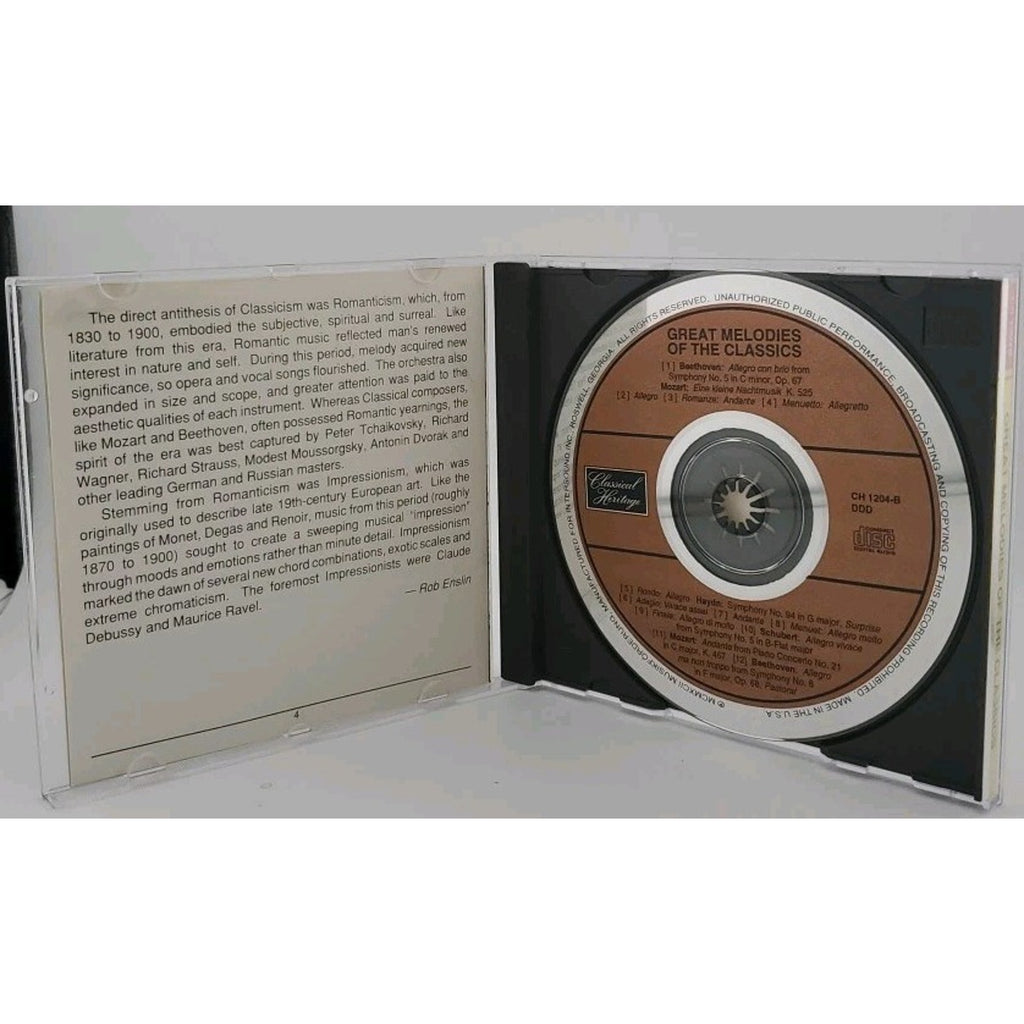 Great Melodies of the Classics by Various Artists /CD, Oct-1994, 4 Discs,