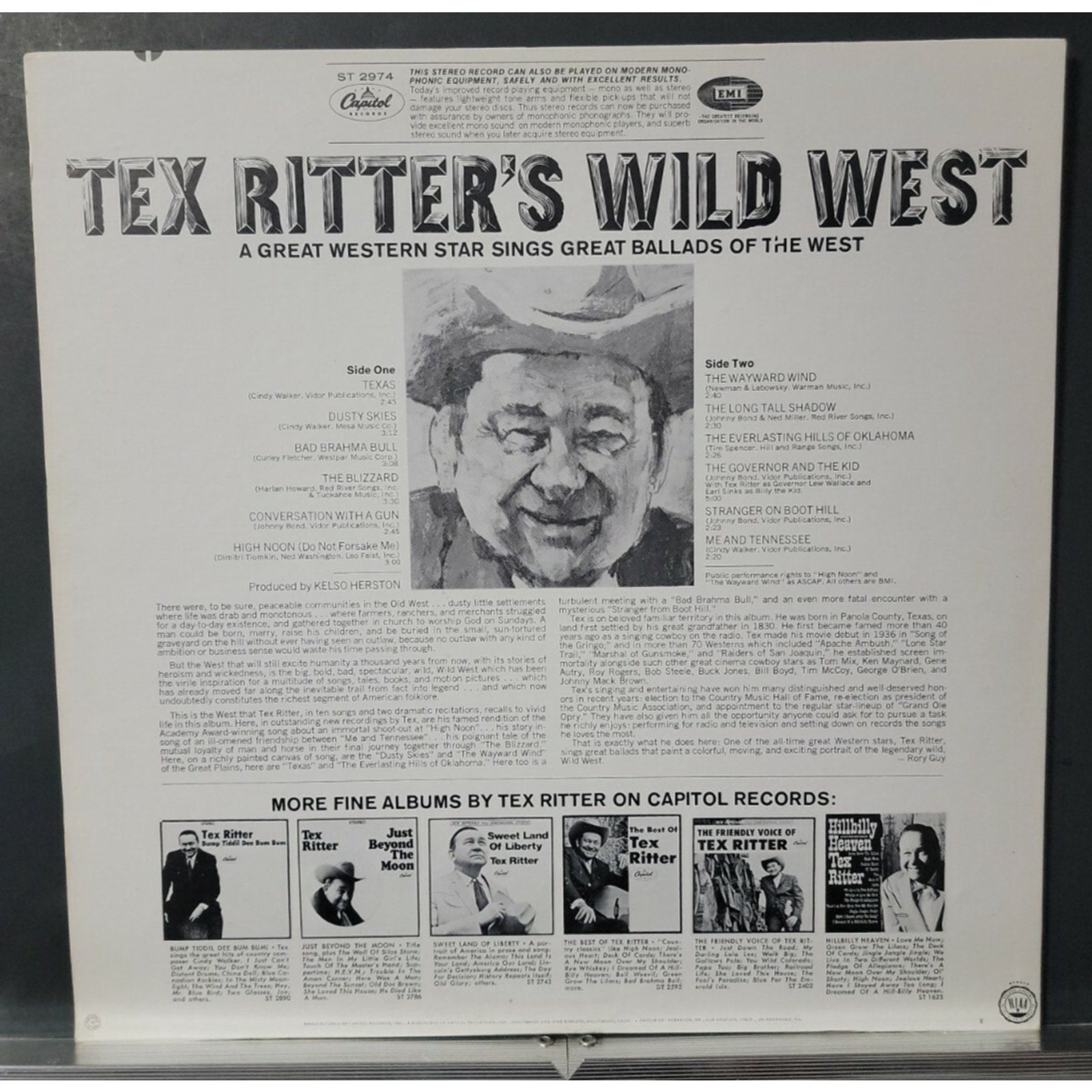 Tex Ritter – Tex Ritter's Wild West (Vinyl