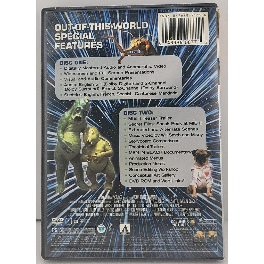 Men In Black (DVD, 2002, 2-Disc Set, Deluxe Edition)