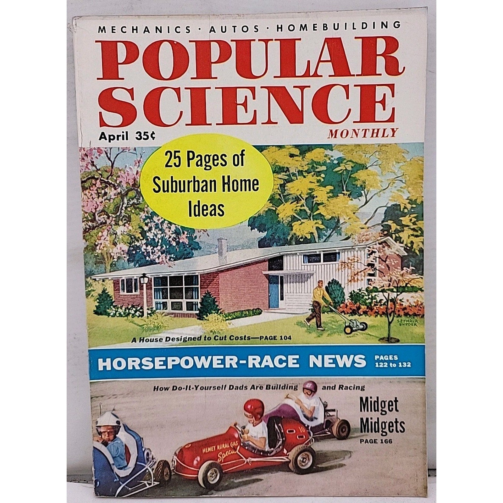 Popular Science Monthly - Mechanics-Autos-Homebuilding - April 1955 - Vol.166