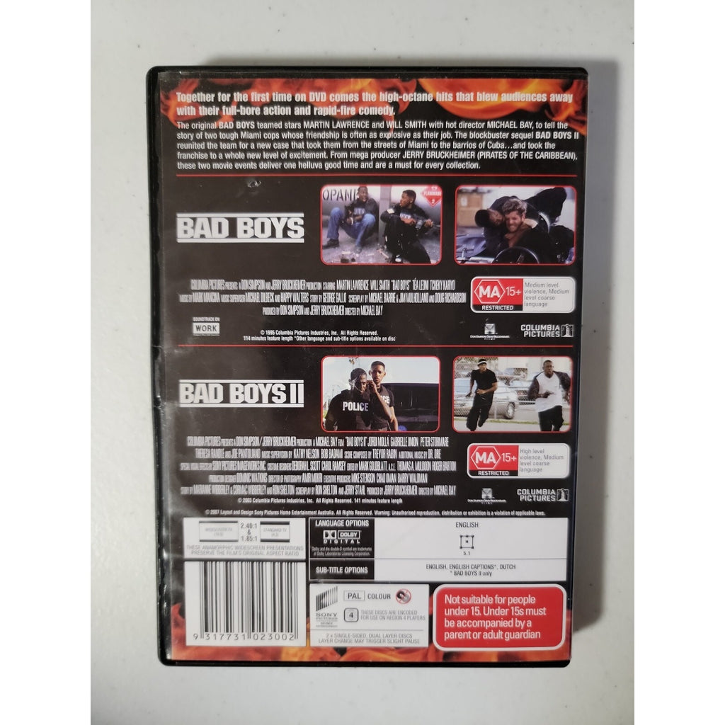 Bad Boys / Bad Boys II - Region 4 (DVD)