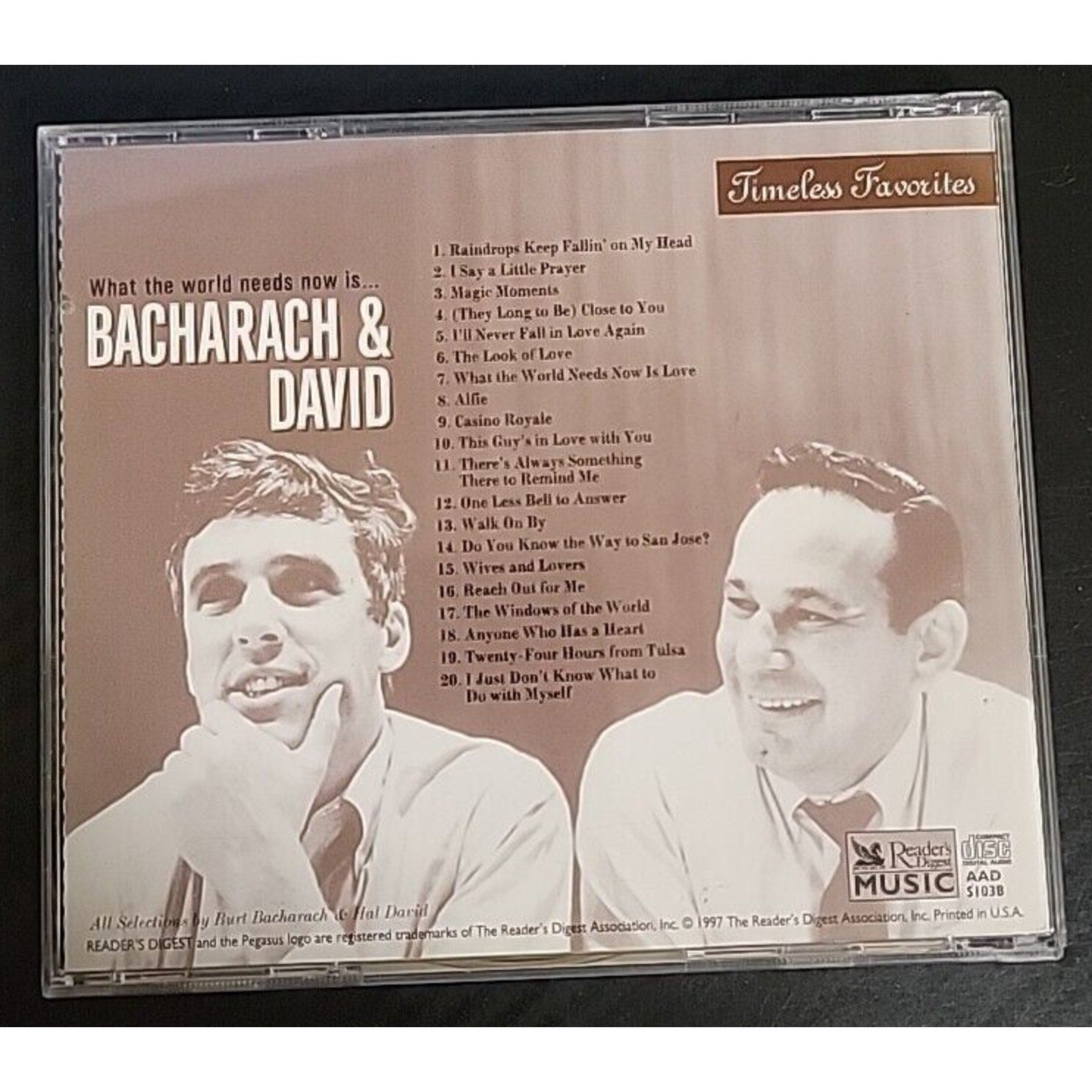 Reader's Digest Music Timeless Favorites - Bacharach & David (CD)