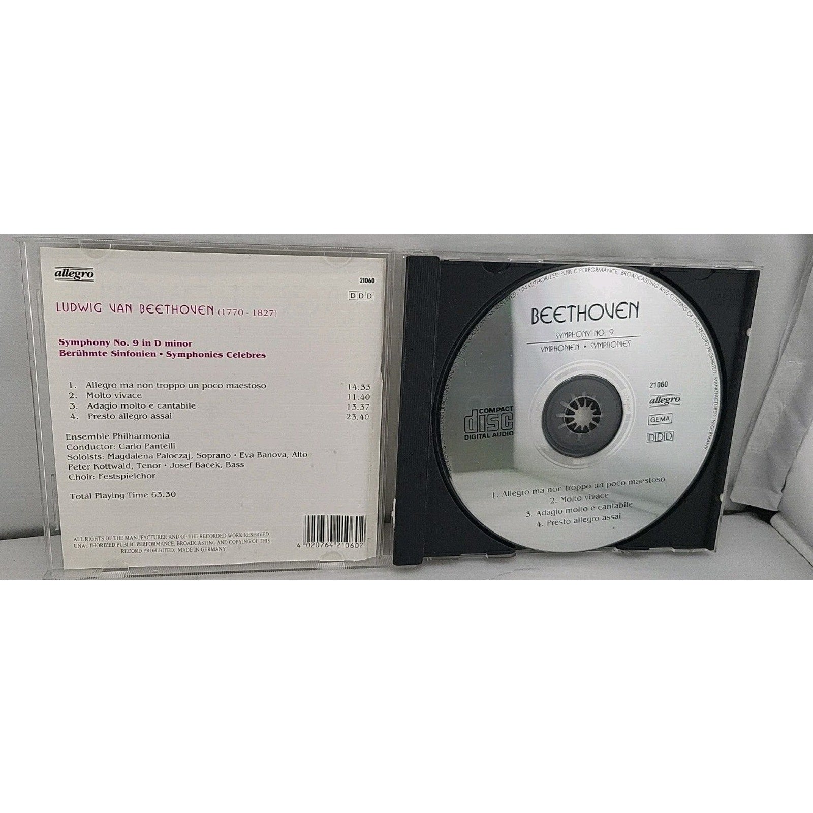 Beethoven - Symphony No. 9 - Carlo Pantelli CD