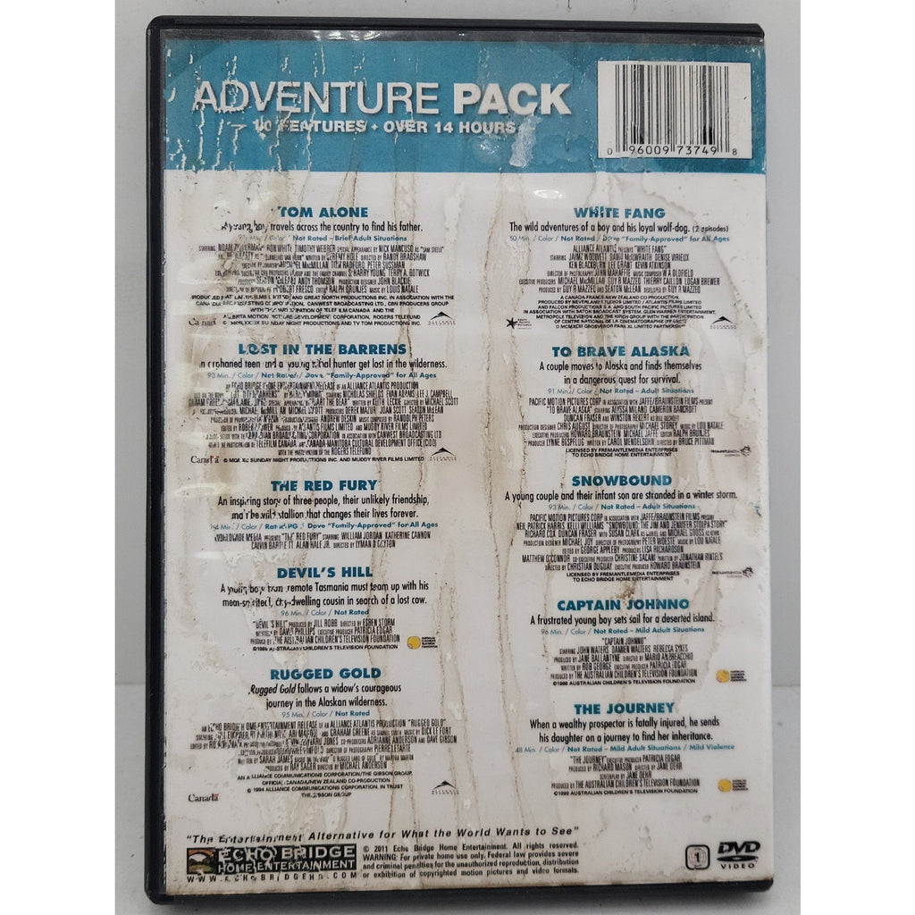10 Movie Adventure Pack, Vol. 2 (DVD, 2011, 2-Disc Set)