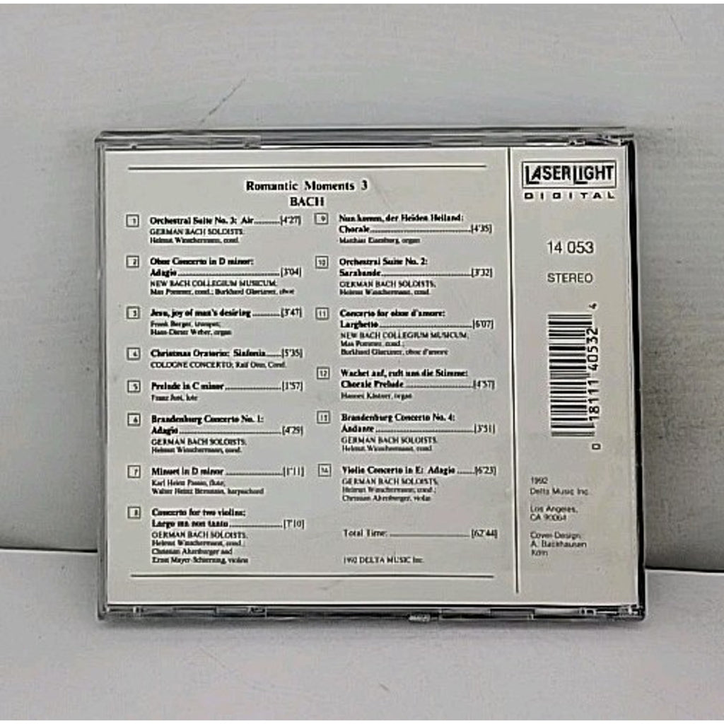 Vol. 3 Bach by Bach / Pommer (CD, 1992)