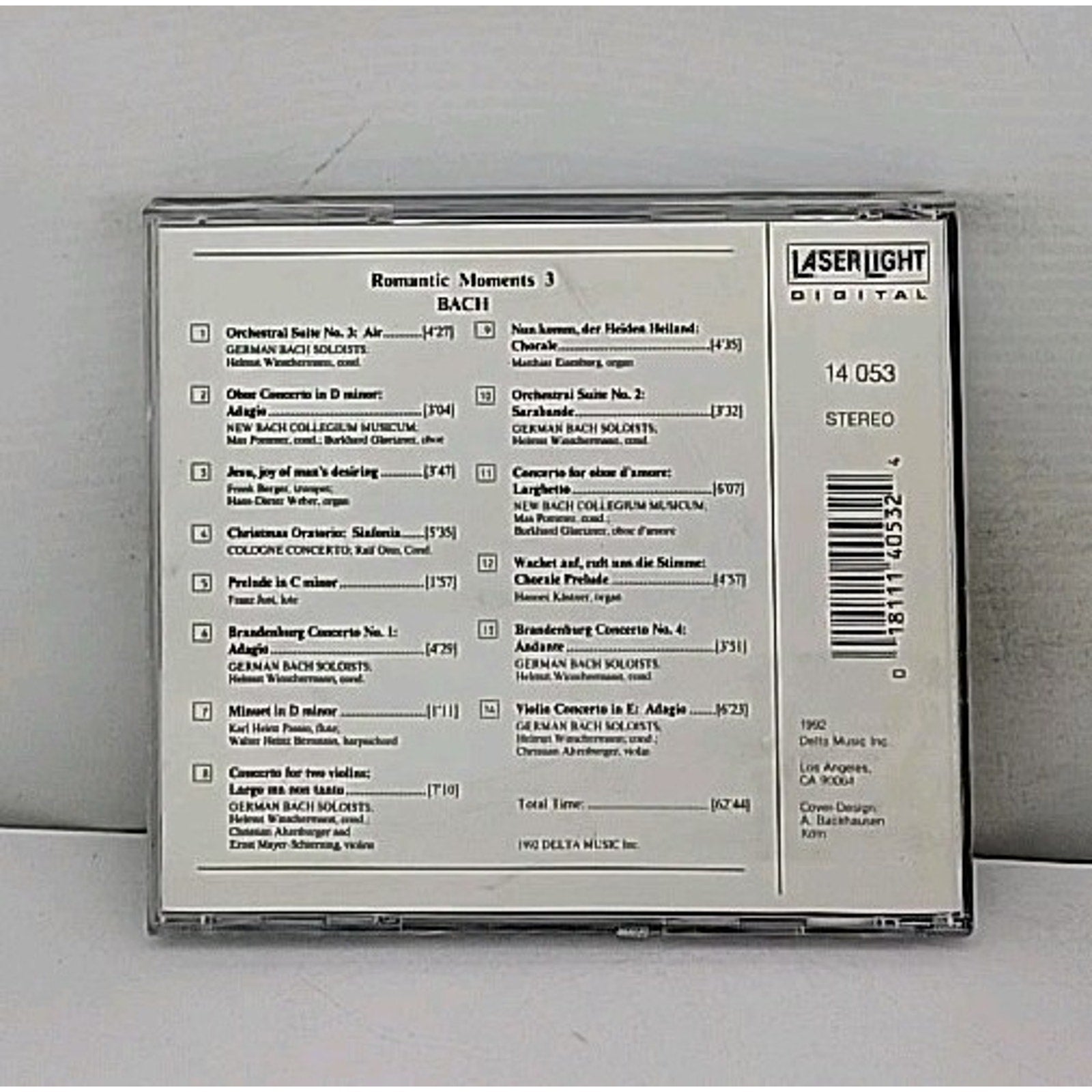 Vol. 3 Bach by Bach / Pommer (CD, 1992)