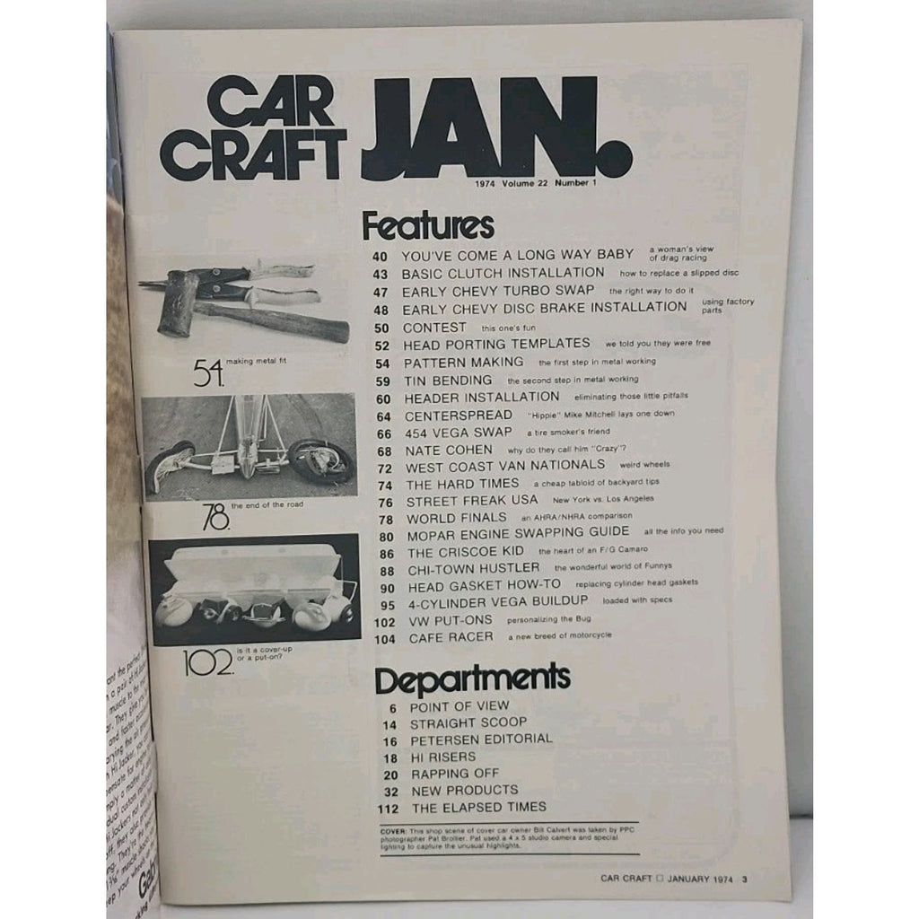 Car Craft Magazine - January 1974 - Volume 22 Number 1