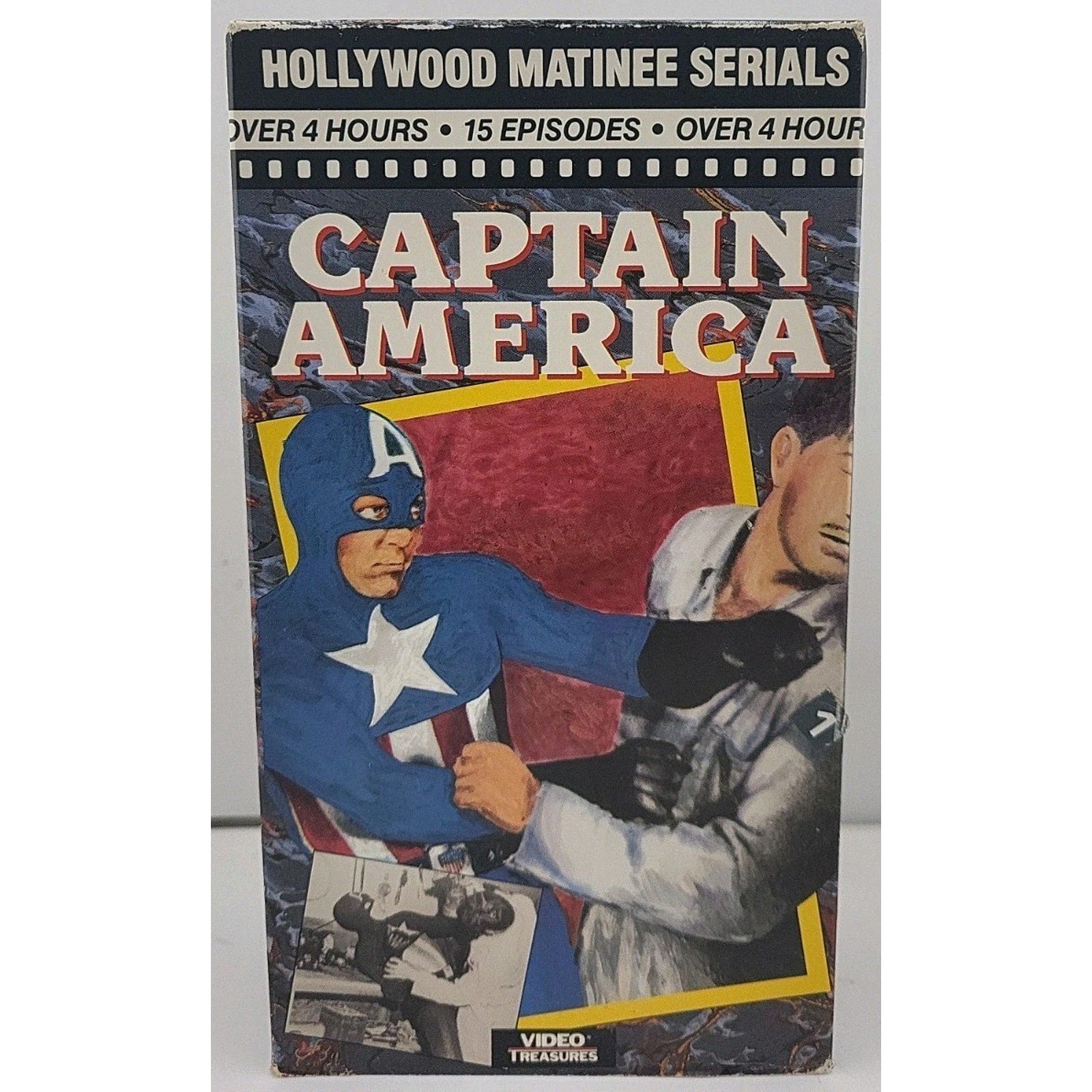 Captain America VHS Hollywood Matinee Serials 1944 Video Treasures
