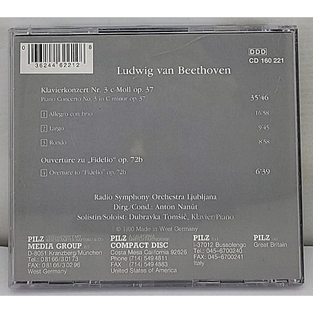 Beethoven Klavierkonzert Nr. 3 Fidelio Overture CD Vienna Master Series