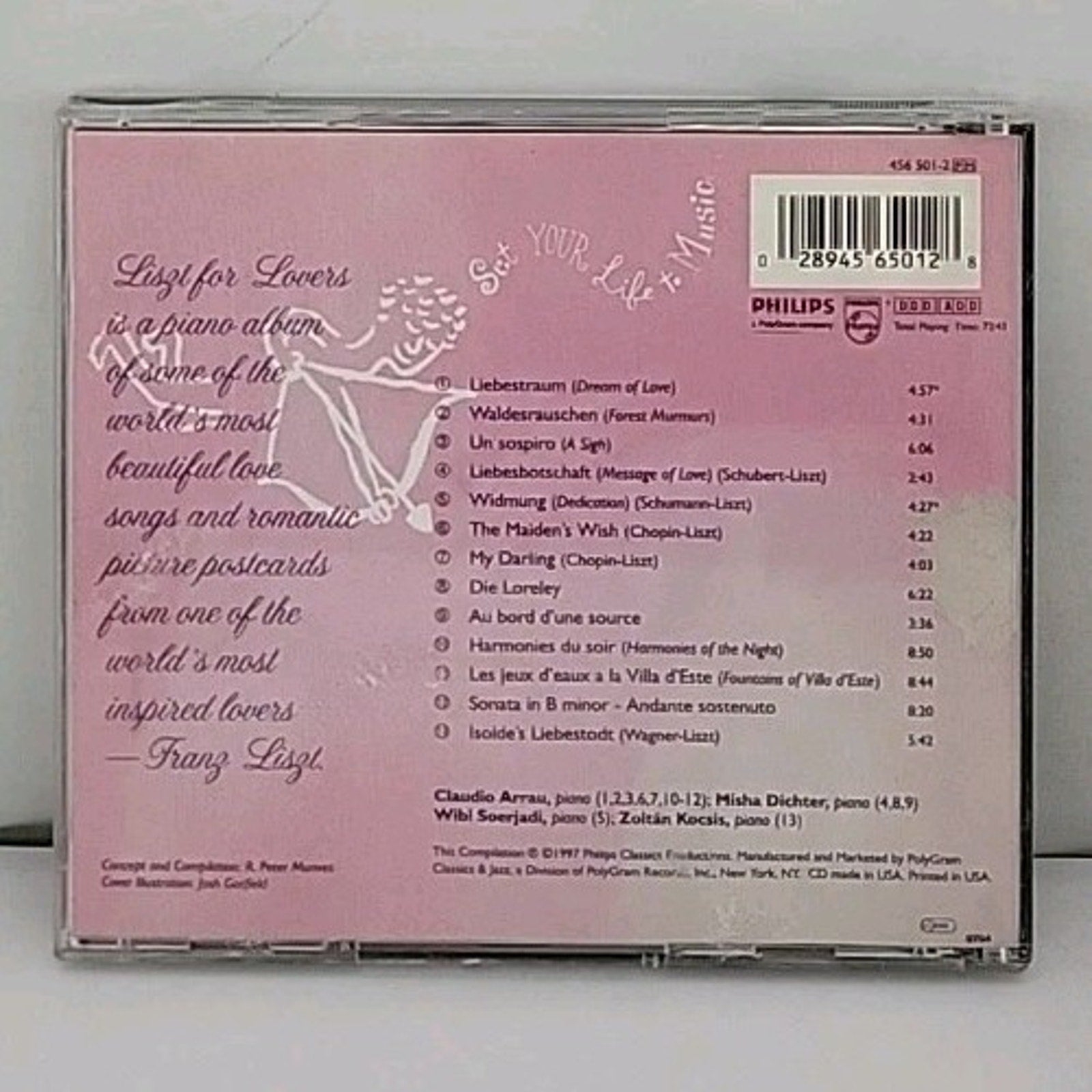 Liszt for Lovers by Various (CD, 1997)