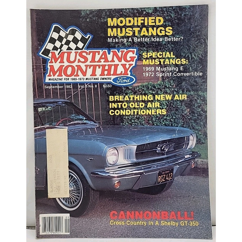 Mustang Monthly Magazine - September 1982 - Vol. 5 No. 8