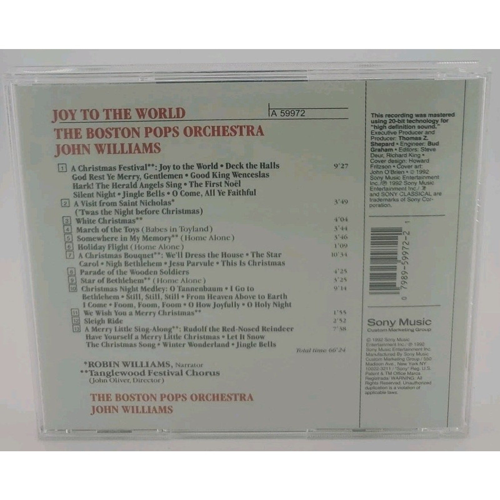 Joy To The World by John Williams (CD, 2002)