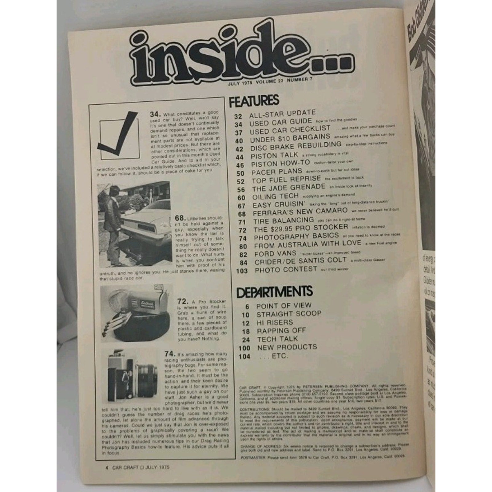 Car Craft Magazine - July 1975 - Volume 23 Number 7