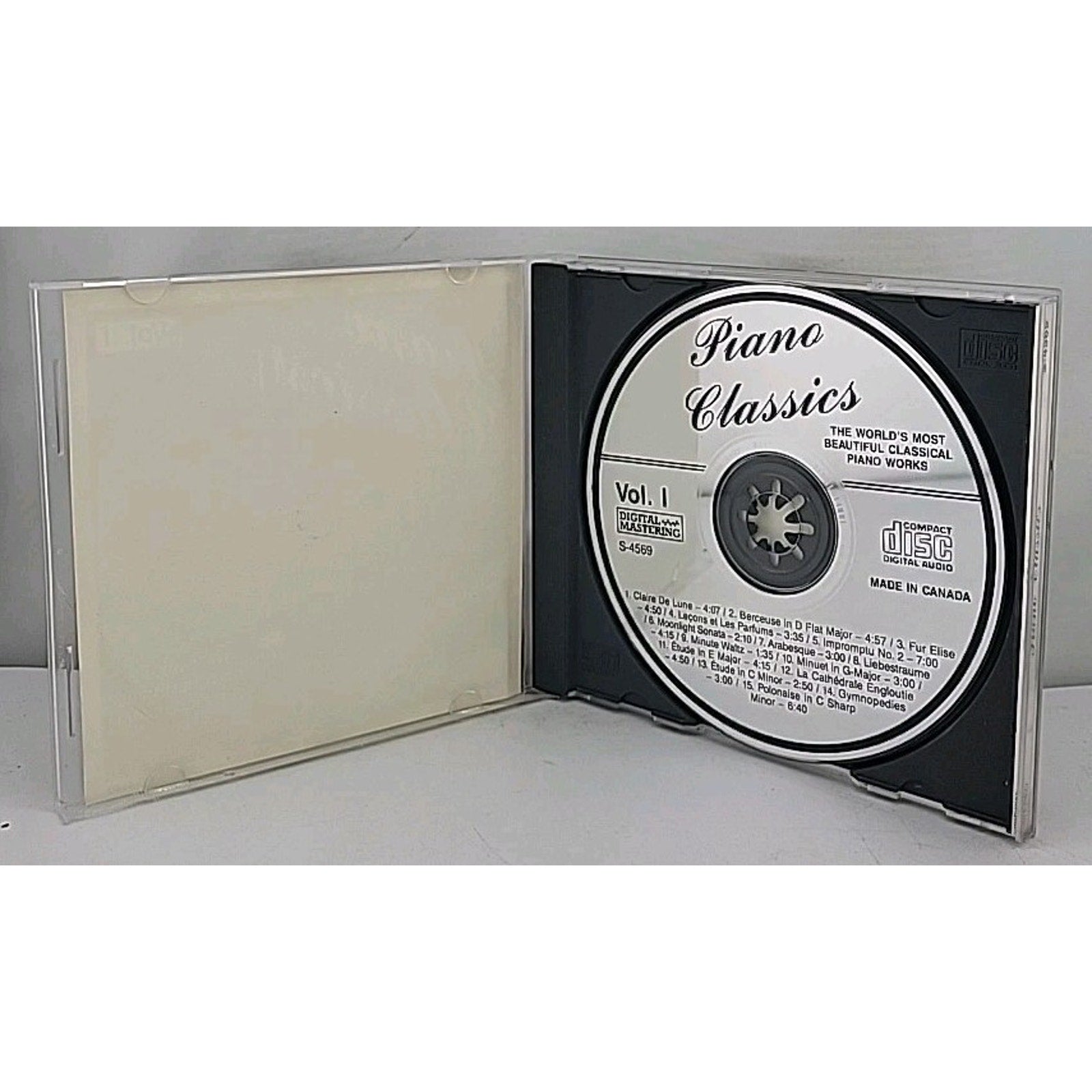 Piano Classics-Vol. 1-World's Most Beautiful Classical Piano Works (CD, Madacy)