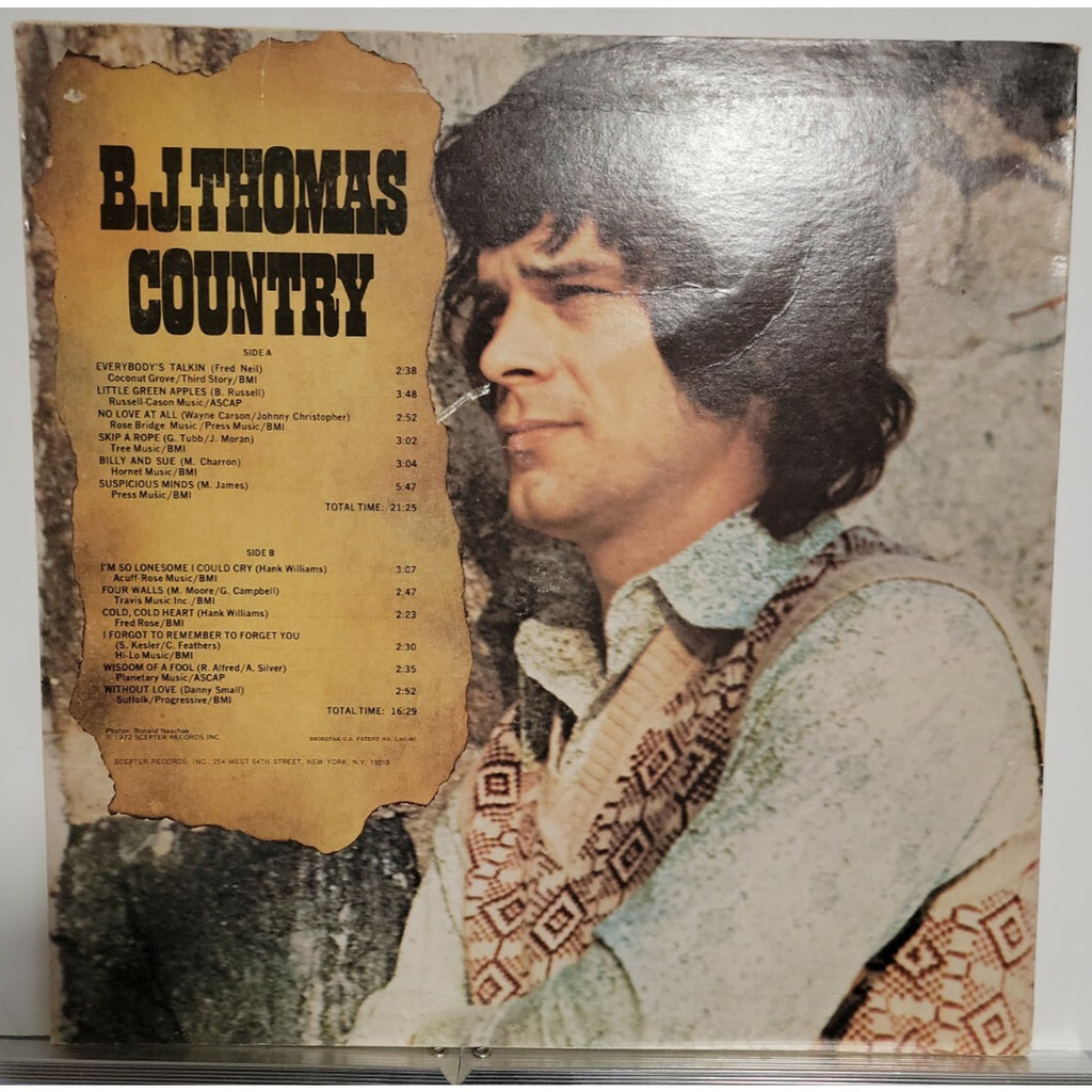 B.J. Thomas – Country (Vinyl)