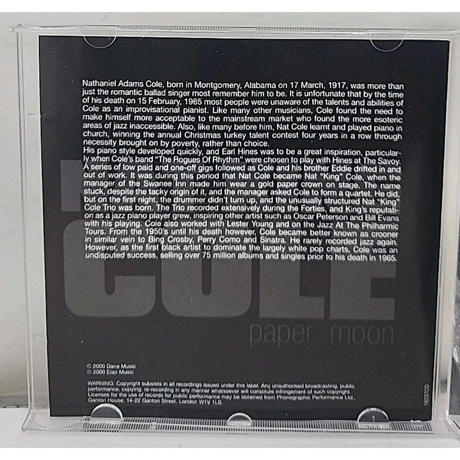 Nat King Cole, Paper Moon [CD]