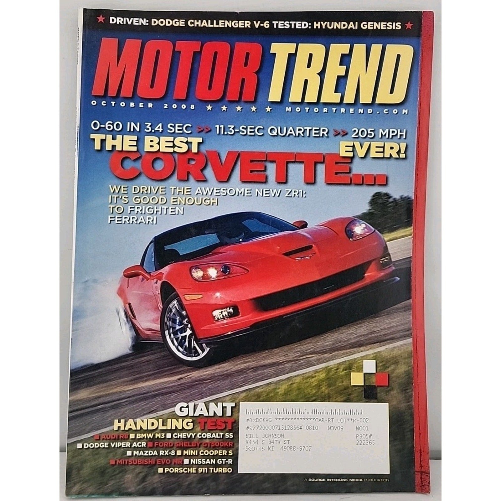 Motor Trend Magazine October 2008