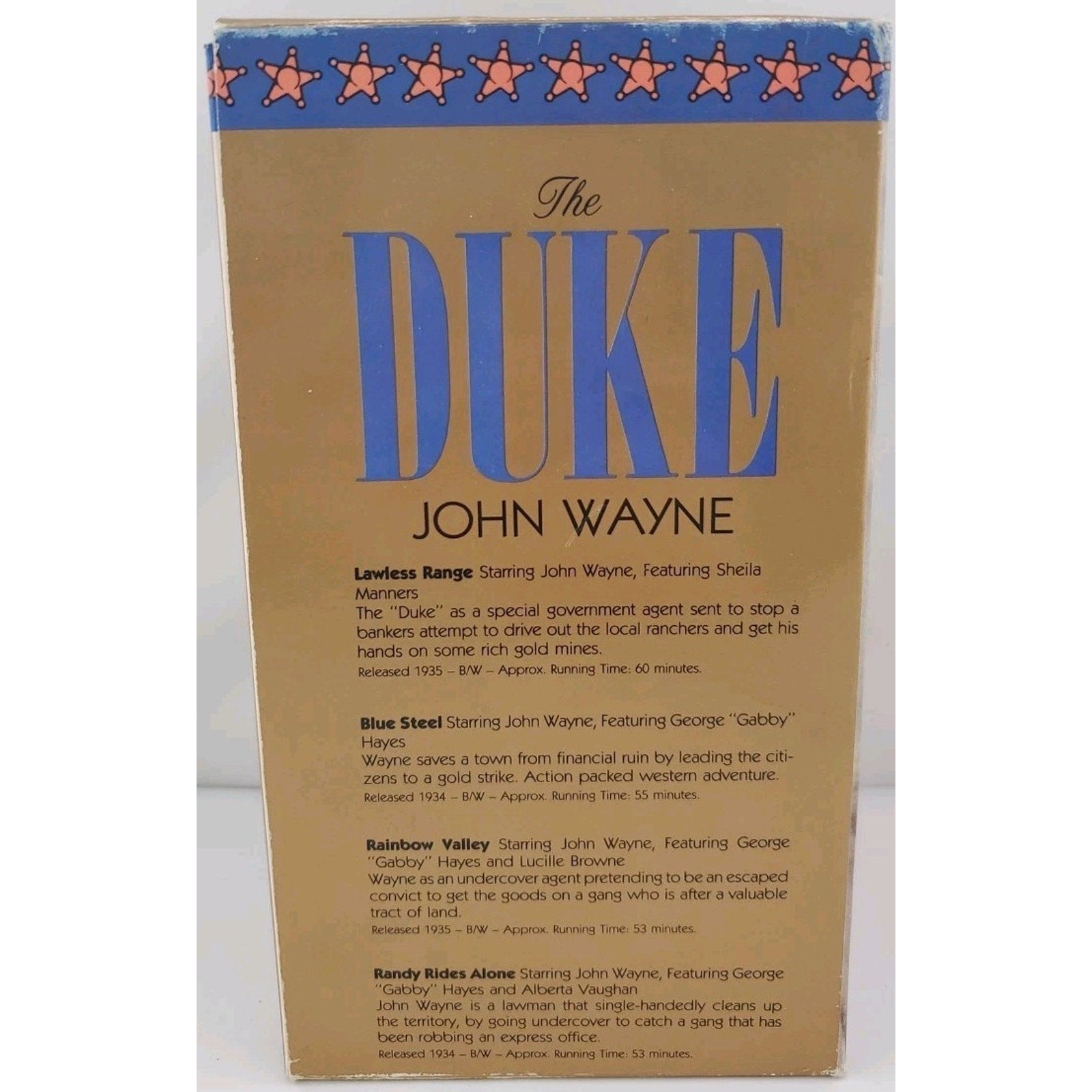 John Wayne Best of the West Classics Set of 4 VHS