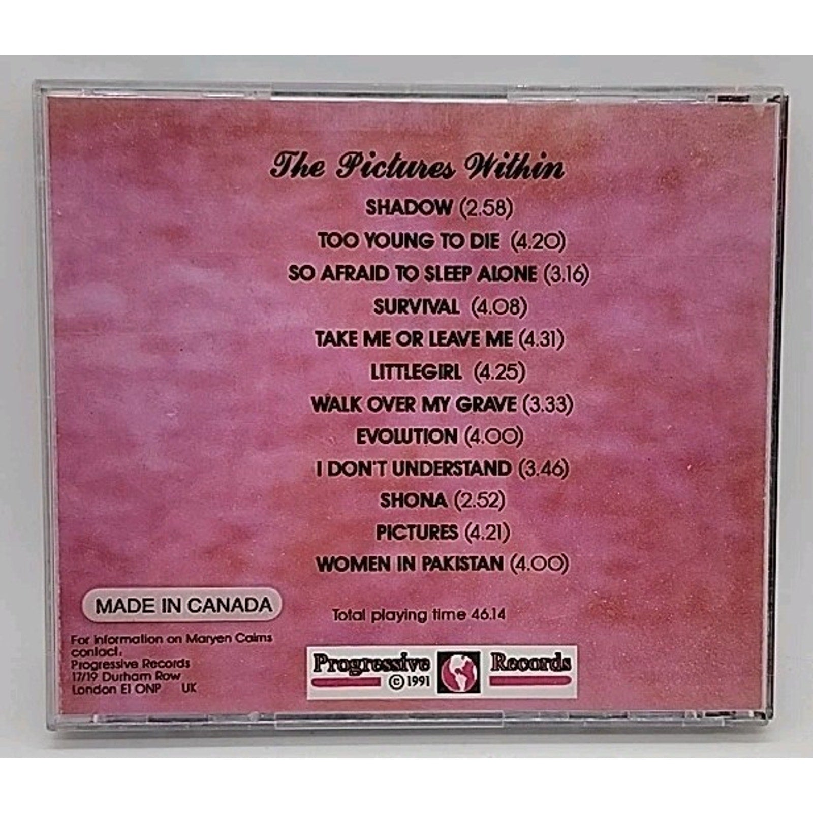Pictures Within by Maryen Cairns (CD, Apr-1992, Progressive)