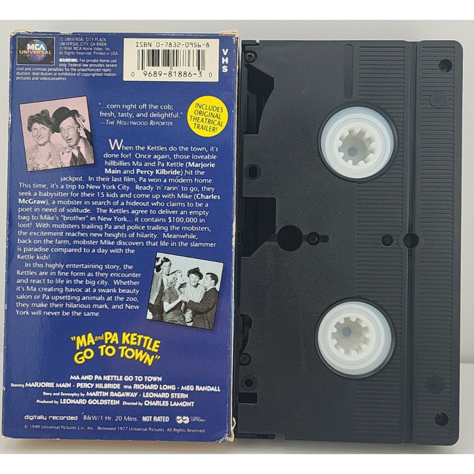 Ma and Pa Kettle Go to Town (VHS, 1994)