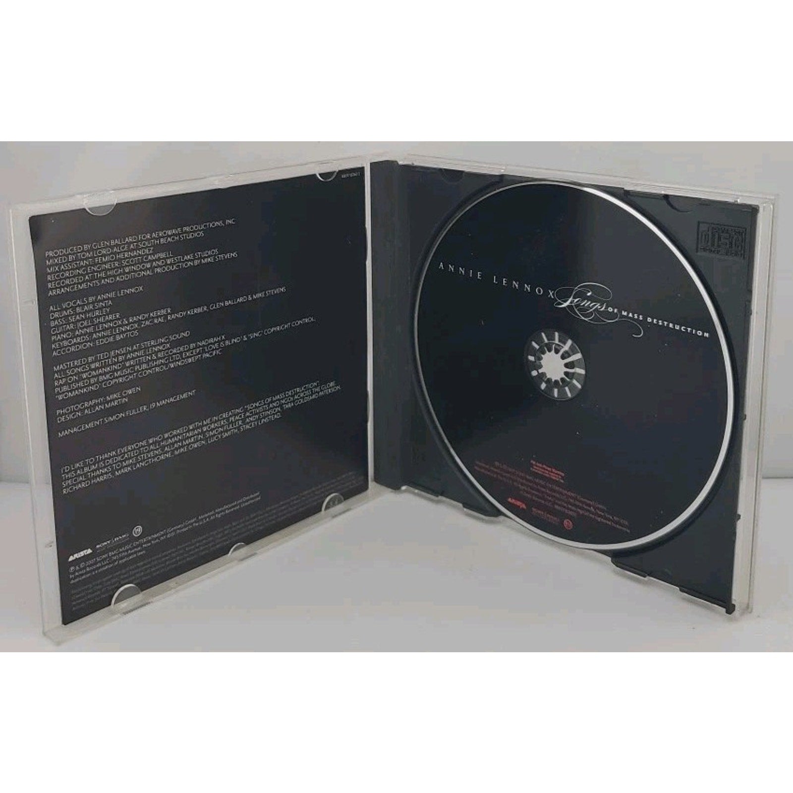 Songs of Mass Destruction by Annie Lennox (CD, 2007)