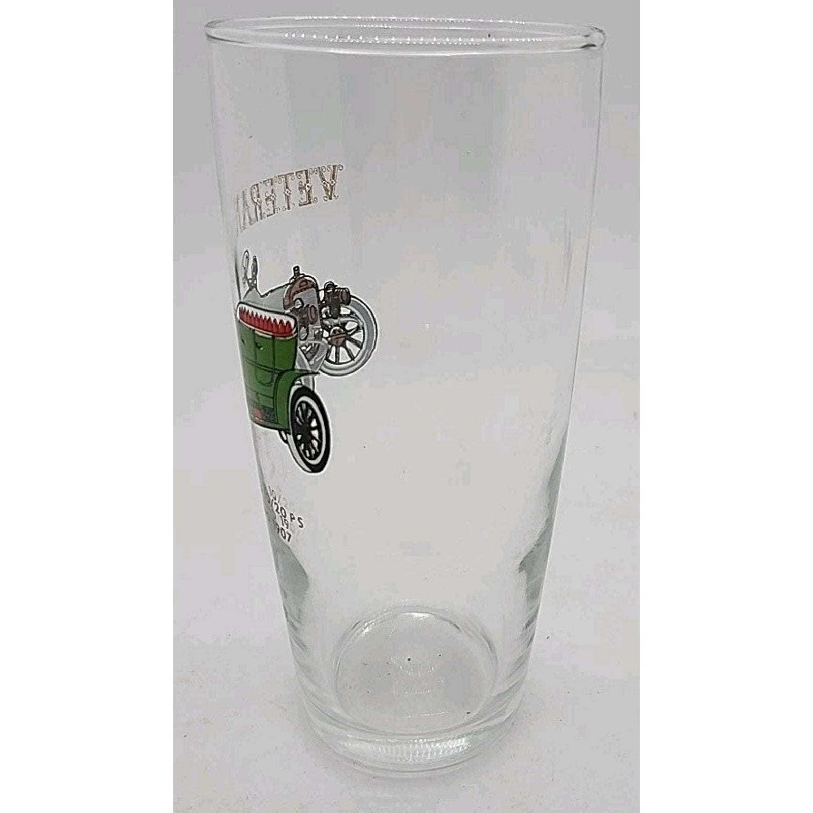 Set Of 5 Vintage Veteran Classic Car Glasses Early 1900s Cars