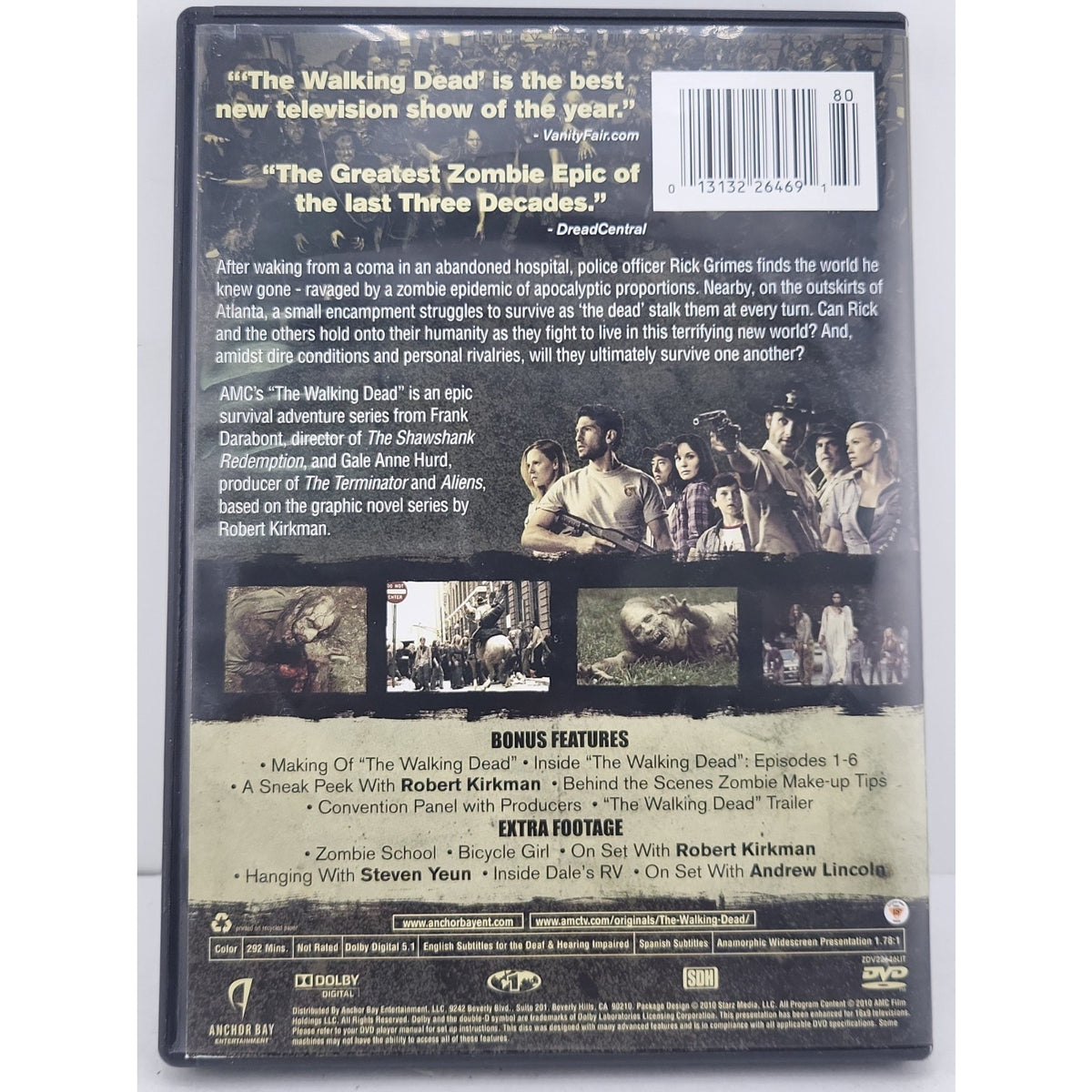 The Walking Dead: the Complete First Season (DVD, 2010)