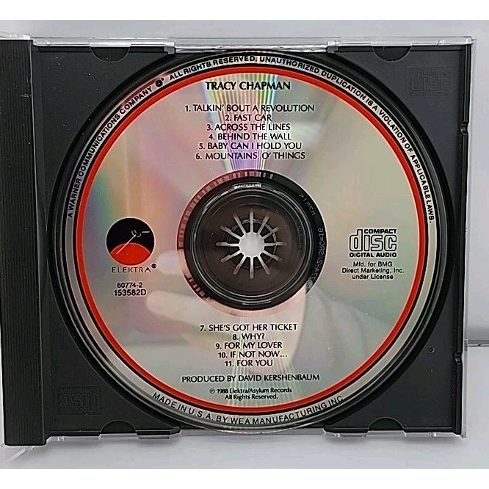 Tracy Chapman by Chapman, Tracy (CD, 1990)