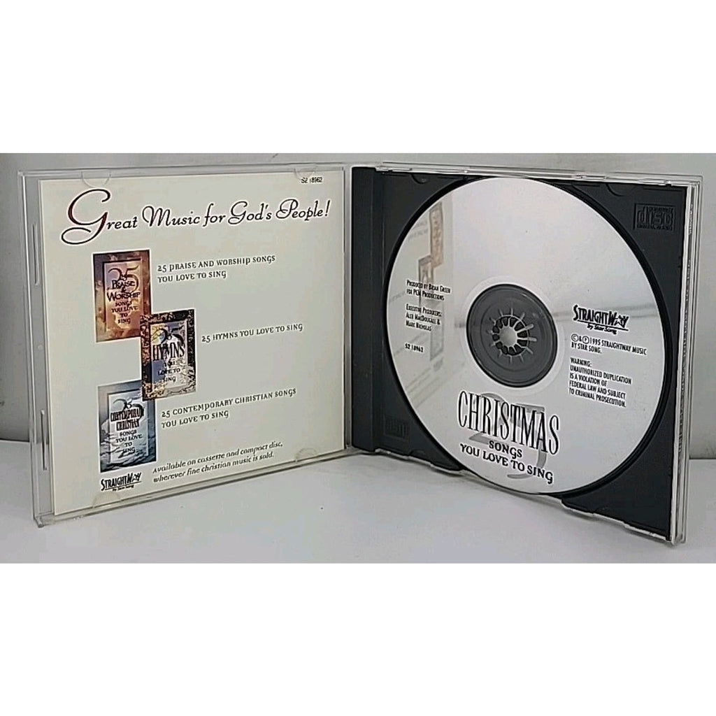 25 Christmas Songs You Love to Sing Music CD