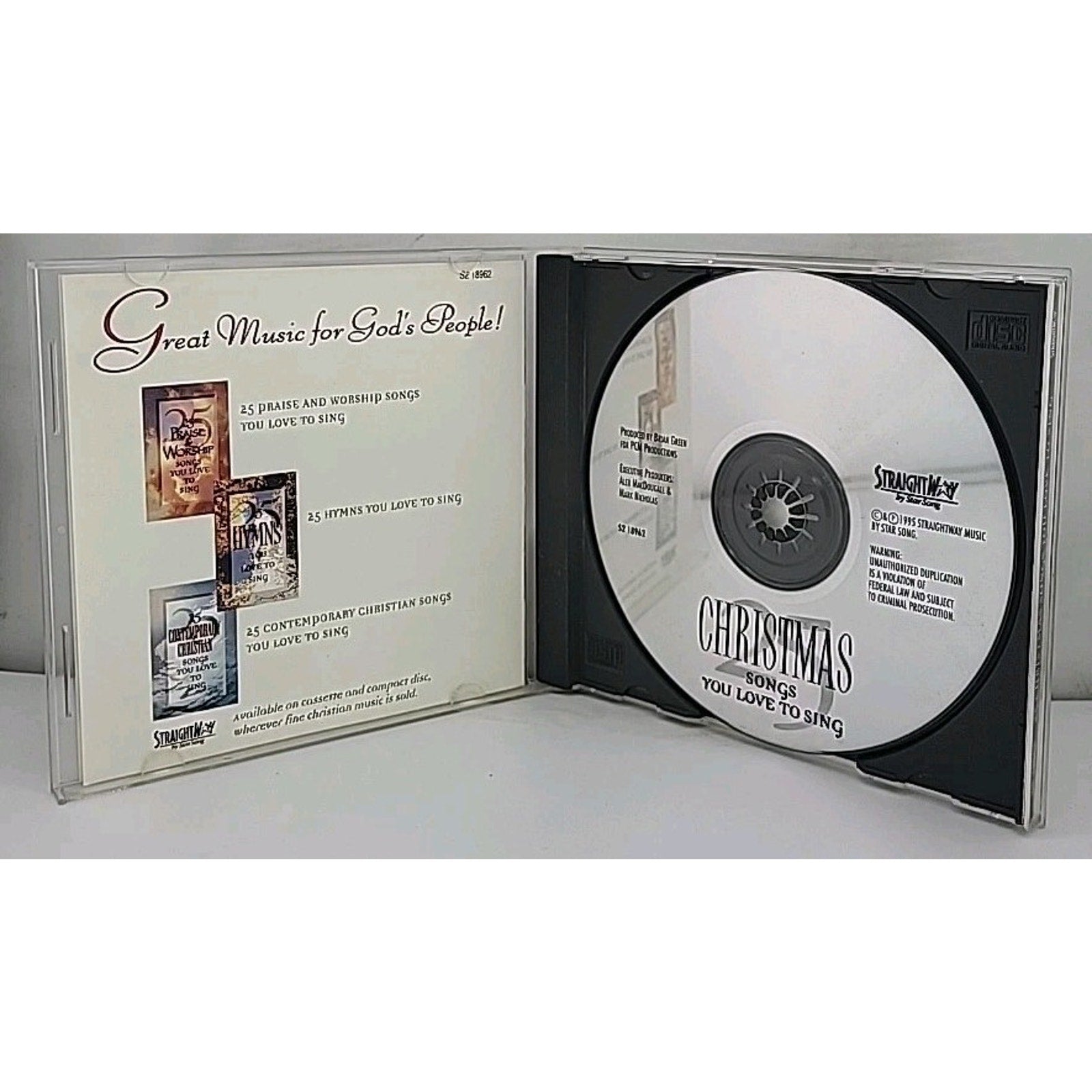 25 Christmas Songs You Love to Sing Music CD
