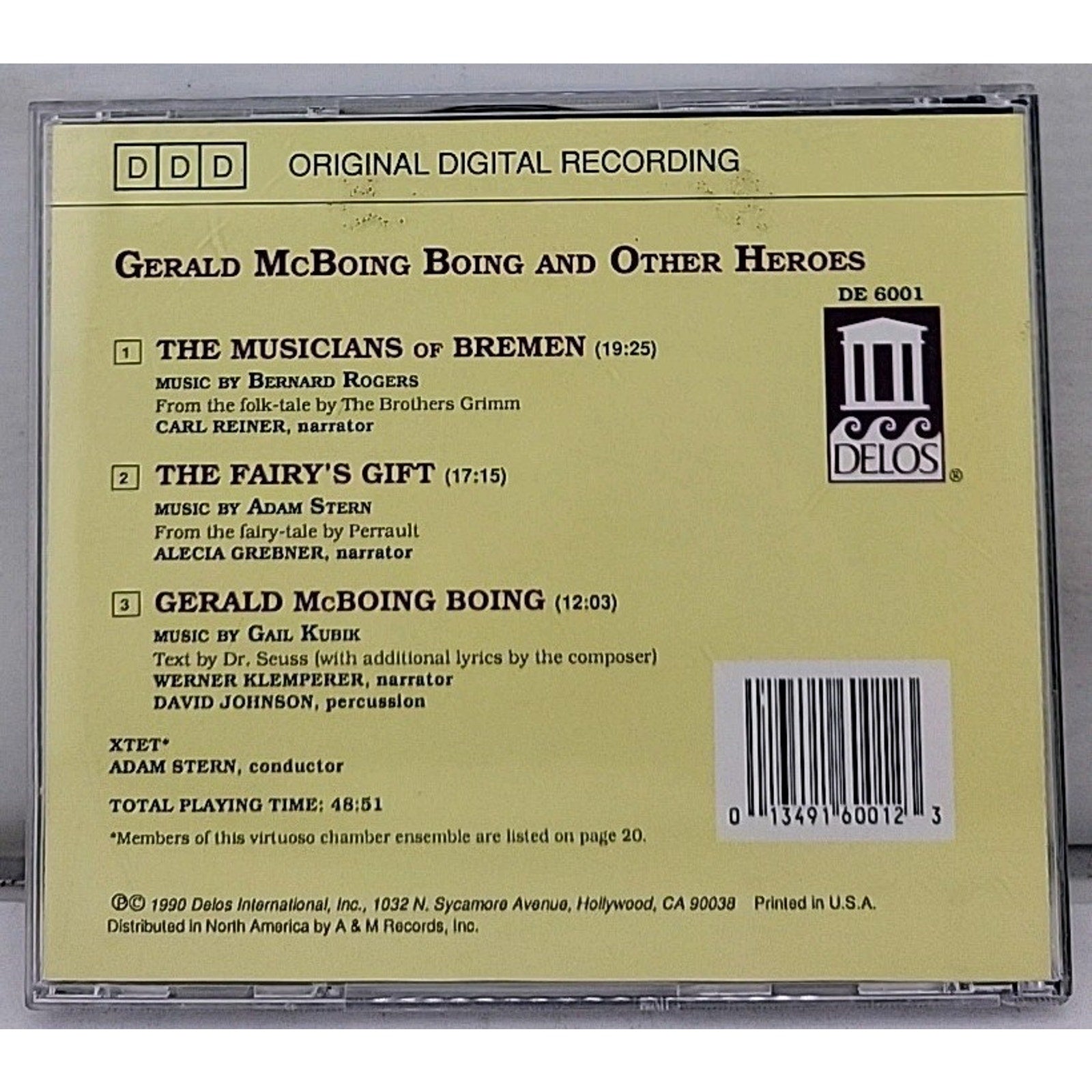 Gerald Mcboing Boing & Other Heroes by Klemperer / Reiner & Grebner (CD, 1992)