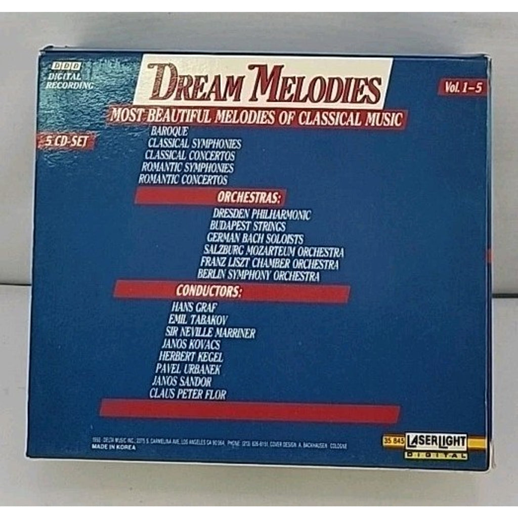Dream Melodies Vol. 1-5 by Various (CD, 1992)